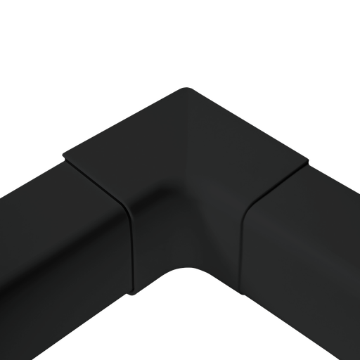 [AM0803-BL] Internal corner for 80x60 mm duct, Black. Pack of 6 pieces.