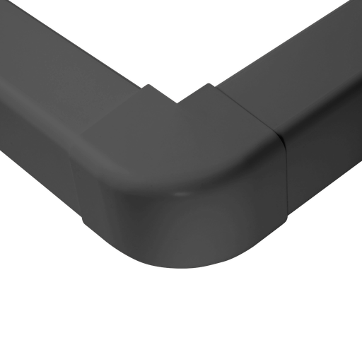 [AM0804-G] External Corner for 80x60 mm Duct, Grey