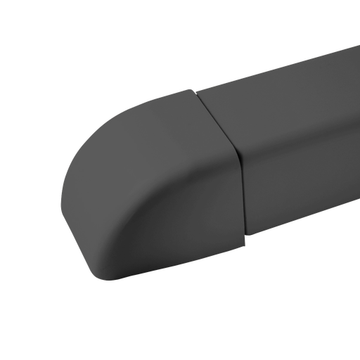 [AM0806-G] Ändlock för kanal 80x60 mm, Grå.