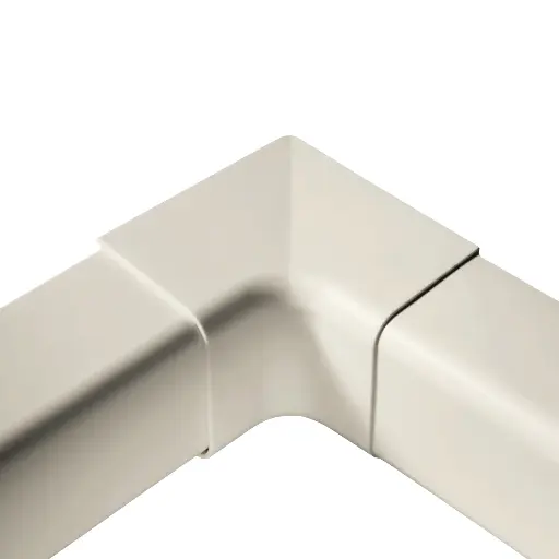 [AM1103-I] Internal corner for 110x75 mm duct, Ivory. Pack of 4 pieces.