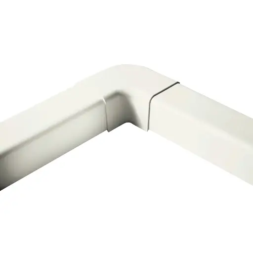 [AM1105-I] Plane curve for 110x75 mm duct, Ivory. Pack of 6 pieces.