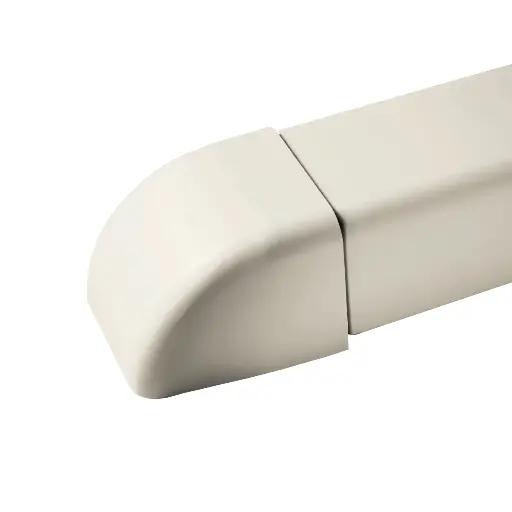 [AM1106-I] End cap for 110x75 mm duct, Ivory. Pack of 6 pieces.