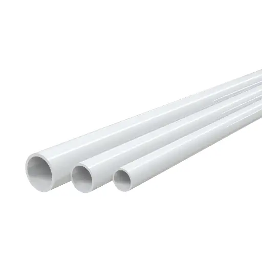 [11126324] White rigid UVA-proof condensate water tube TCR-21. Inner Ø17 mm.