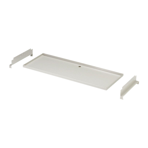[11100105] Avloppsbricka 820x340x25 mm. Slanganslutning Ø16 mm. RAL9002.