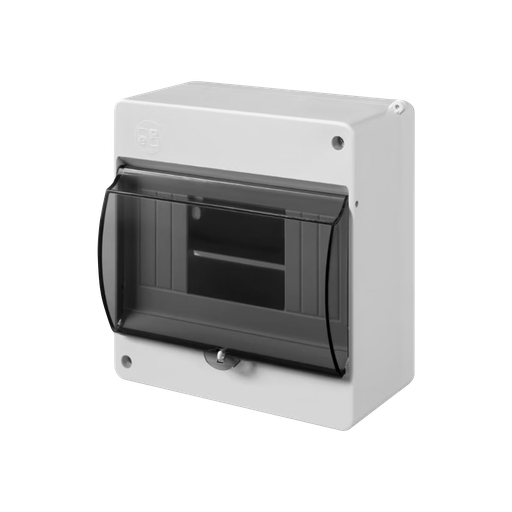 [ATB700] Sikringsboks plomberbar S6 dør, IP30. 140x130x83 mm (HxBxD).