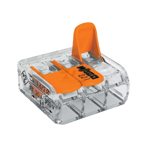 [ATO706] Splicing Connector for all conductor types, max. 4 mm²; 3-conductor.