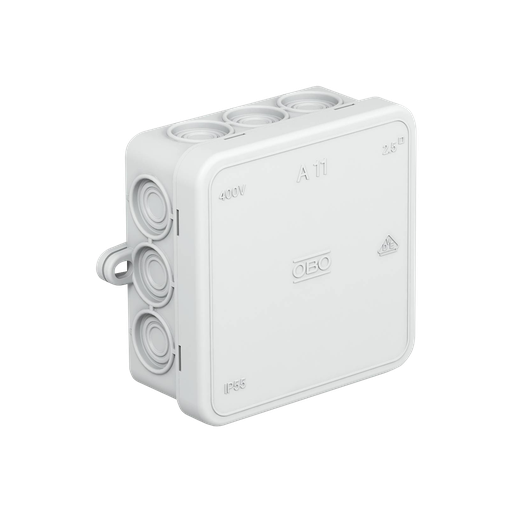 [AND221] Junction box A14, IP55. Size: 100 x 100 x 40 mm.