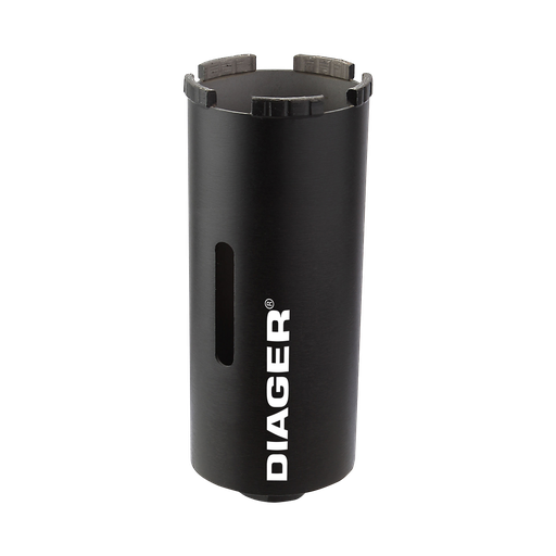 [33-432D65] Diamond core bit for dry use with long length and M16 connection, 65x150 mm.