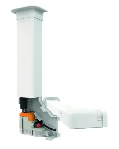 [DP10CE05UN23] Kondensaadipump Delta Pack 80x60, seadmeväline (80x60 mm karbik, põlvega), valge.