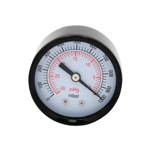 [11480] Spare vacuum gauge for vacuum pump, with rear connection Ø 50 mm.