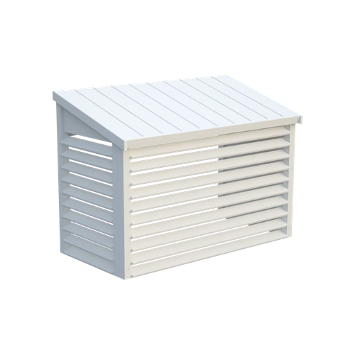 [OC4001] Natural spruce outdoor unit cover. Dimensions (HxWxD): 850x1190x630 mm. 