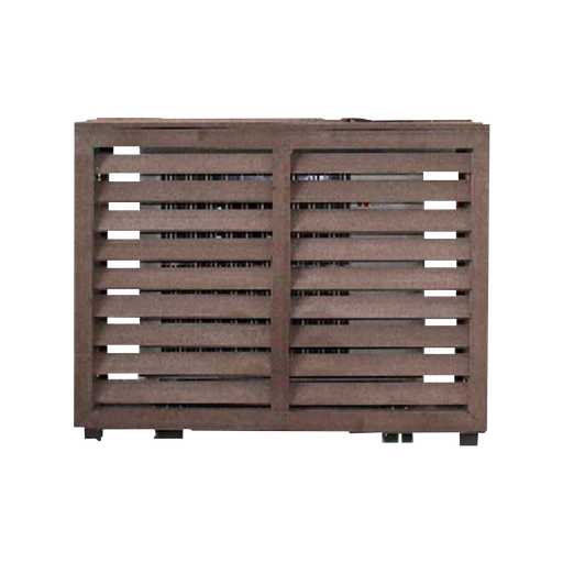 [SCC600001] PVC plastic outdoor cover with wood pattern finish. 885x690x345 mm.