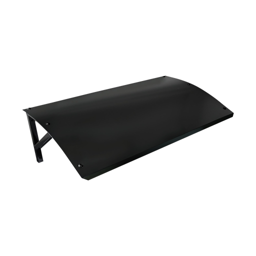 [OC1003] Metal roof curved 920x540x200 mm. RAL 9005 (Black).