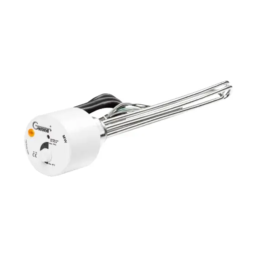 [3F-MW90 6/4"] 3-phase heater for a boiler with a thermostat 9000 (3x3000) W 1½".
