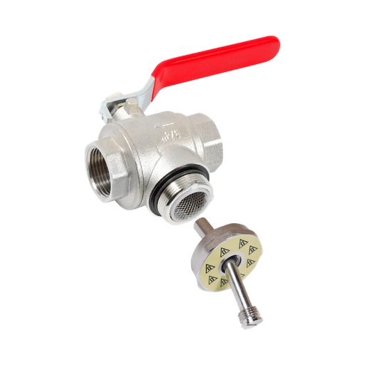 [R17405] Magnetic filter ball valve Regulus, 1" sk with lever.
